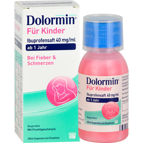 DOLORMIN für Kinder Ibuprofensaft 40 mg/ml Susp.