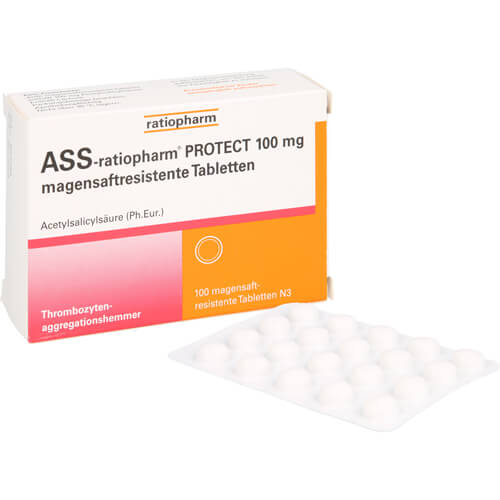 ASS-ratiopharm PROTECT 100 mg magensaftr.Tabletten