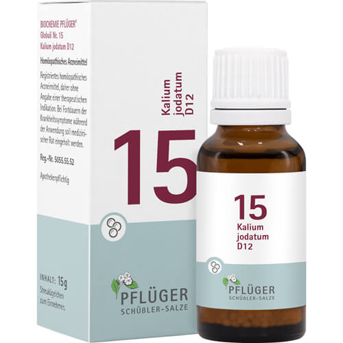 BIOCHEMIE Pflüger 15 Kalium jodatum D 12 Globuli